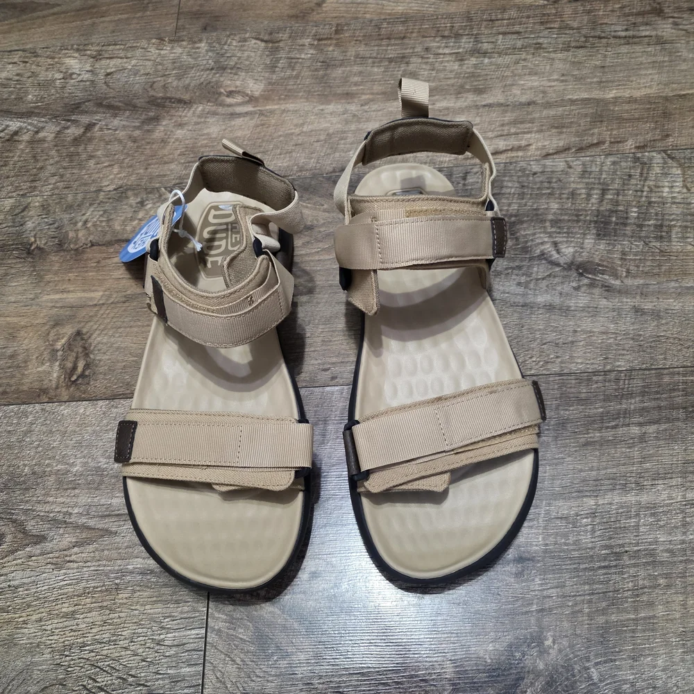 Heydude Tan Sandals with Adjustable Straps Men Size 11